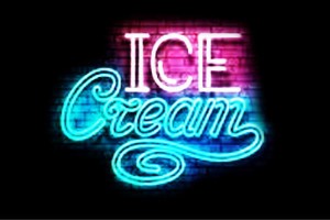 【ネオン】アイスクリーム【ソフトクリーム】【ICE CREAM】【アイス】【ジョッキ】【イラスト】【ネオンライト】【電飾】【LED】【ライト