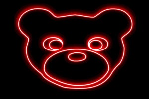 【ネオン】くまフェイス【くま】【熊】【クマ】【動物】【アニマル】【ネオンライト】【電飾】【LED】【ライト】【サイン】【neon】【看