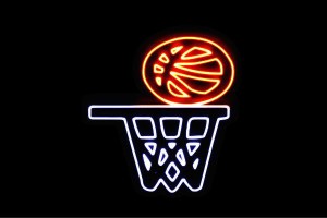 【ネオン】バスケットボール【バスケット】【バスケ】【ボール】【スポーツ】【アイコン】【イラスト】【ネオンライト】【電飾】【LED】