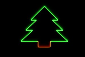 【ネオン】ツリー【21】【tree】【木】【き】【森】【植物】【クリスマス】【アイコン】【ネオンライト】【電飾】【LED】【ライト】【サ