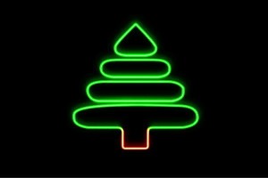 【ネオン】ツリー【23】【tree】【木】【き】【森】【植物】【クリスマス】【アイコン】【ネオンライト】【電飾】【LED】【ライト】【サ