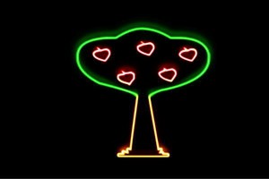 【ネオン】ツリー【38】【tree】【木】【き】【果物】【植物】【フルーツ】【アイコン】【ネオンライト】【電飾】【LED】【ライト】【サ