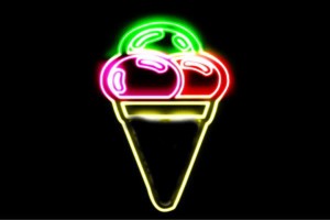 【ネオン】アイスクリーム【4】【ソフトクリーム】【ICE CREAM】【アイス】【アイコン】【ネオンライト】【電飾】【LED】【ライト】【サ