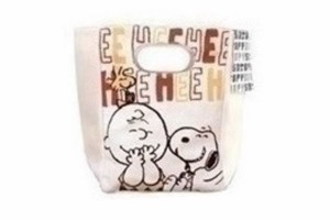 【スヌーピー】【SNOOPY】ハンドルランチバッグ【イヒヒ！】【ウッドストック】【すぬーぴー】【ピーナッツ】【お弁当入れ】【トートバッ