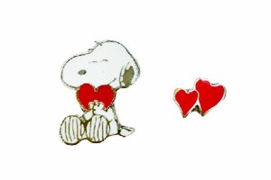 【スヌーピー】【SNOOPY】イヤリング【ハート】【ウッドストック】【ピーナッツ】【すぬーぴー】【アニメ】【キャラクター】【アクセサリ