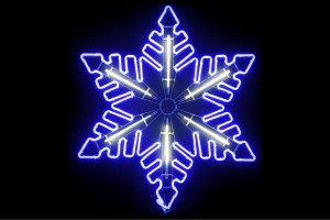 【ネオン】【イルミネーション】フロージェイド【ブルー】【クリスタル】【雪】【結晶】【スノー】【フレーク】【LED】【ネオンライト】