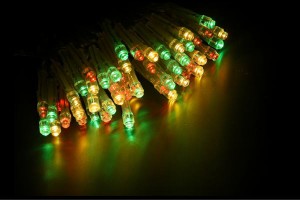 【LED】【ライト】【ストレート】プレミアムスリムストリングライトミックス【ノエル】【レッド】【グリーン】【シャンパンゴールド】【1