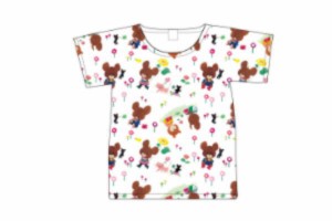 【くまのがっこう】Tシャツ【キッズ120】【総柄】【くま】【ジャッキー】【キャラ】【絵本】【シャツ】【ティーシャツ】【服】【衣服】【