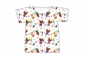 【くまのがっこう】Tシャツ【M】【総柄】【くま】【ジャッキー】【キャラ】【絵本】【シャツ】【ティーシャツ】【服】【衣服】【レディー