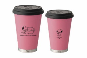 【スヌーピー】【SNOOPY】モバイルタンブラー【ピンク】【シュガー】【ピーナッツ】【ウッドストック】【すぬーぴー】【アニメ】【キャラ