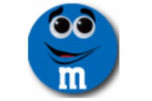 【アメリカン雑貨】【M&MS】缶バッチ【ブルー】【エムアンドエムズ】【アメキャラ】【カンバッジ】【バッチ】【缶】【コレクター】【キャ