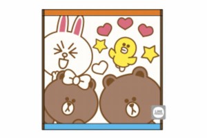 【LINE FRIENDS】【ラインフレンズ】キャリータオル【ハッピーラインフレンズ】【ブラウン】【コニー】【ライン】【携帯】【SNS】【スタ