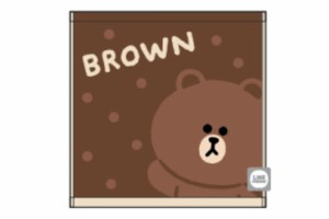 【LINE FRIENDS】【ラインフレンズ】キャリータオル【ハローブラウン】【ブラウン】【コニー】【ライン】【携帯】【SNS】【スタンプ】【