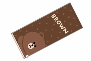 【LINE FRIENDS】【ラインフレンズ】フェイスタオル【ハローブラウン】【ブラウン】【コニー】【ライン】【携帯】【SNS】【スタンプ】【