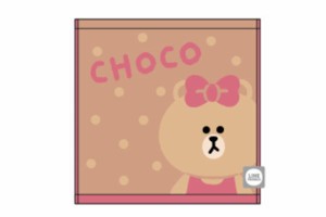 【LINE FRIENDS】【ラインフレンズ】キャリータオル【ハローチョコ】【コニー】【ブラウン】【ライン】【携帯】【SNS】【スタンプ】【タ