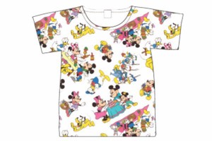 【ディズニーキャラクター】Tシャツ【M】【パターン】【ミッキーマウスとフレンズ】【ミッキーマウス】【ミッキー】【みっきー】【ディズ