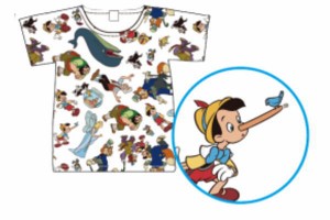 【ディズニーキャラクター】Tシャツ【130】【パターン】【ピノキオ】【ディズニー】【映画】【アニメ】【シャツ】【ティーシャツ】【服】