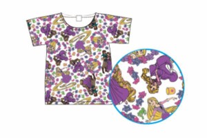 【ディズニープリンセス】Tシャツ【130】【パターン】【ラプンツェル】【塔の上のラプンツェル】【姫】【プリンセス】【ディズニー】【映