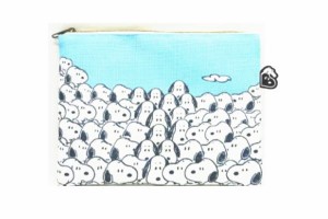 【スヌーピー】【SNOOPY】フラットポーチ【メニーSN】【ピーナッツ】【ウッドストック】【すぬーぴー】【アニメ】【キャラクター】【コス