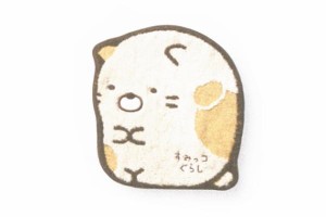 マル6575005500　【すみっコぐらし】ミニタオル【ダイカットねこ】【ねこ】【すみっこぐらし】【サンエックス】【すみっこ】【すみっコ】