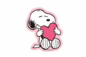 スモSN1005  【スヌーピー】【SNOOPY】キャラクターステッカー【ハート】【ピーナッツ】【ウッドストック】【すぬーぴー】【アニメ】【キ