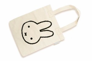 マリDBM-863  【miffy】【ミッフィー】さがら刺繍A4トートバッグ【ミッフィーフェイス】【ウサギ】 【ミッフィーちゃん】【ナインチェ・