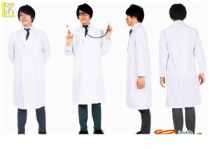 クールドクター医者　お医者さん　ドクター　先生　仮装　パーティ　生地にこだわった透けにくい本格白衣♪☆AOIコレクションのコスプレ