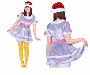 クリスマス　レディ　最終価格　95R277　アダルト デイジーダック レディ (Disney)デイジー　ディズニー　仮装　パーティ　あったか素材