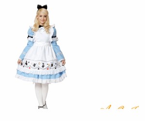 レディ　95R328　ゴシック アリスアリス　Alice　不思議の国のアリス　メイド　アリス・イン・ワンダーランド 　仮装　コスプレ　新作ア