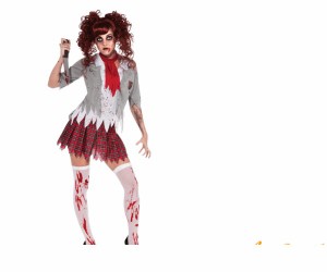 レディ　ゾンビスクールガールゾンビ　ホラー　オバケ　怪物　幽霊　仮装　ハロウィン　パーティ　コスプレ　衣装　コスチューム　ホラー