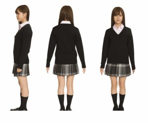 レディ　Teens Ever　セーターネイビー　M　Vネック　Vネックセーター　女子高生　制服　ハロウィン　コスプレ　コスチューム　衣装　仮