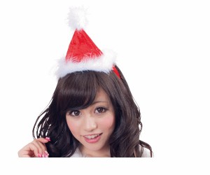 グッズ　サンタカチューシャカチューシャ　アイテム　小物　サンタ　クリスマス　コスプレ　コスチューム　衣装　仮装　かわいい