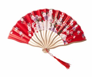 グッズ　花鳥風月　扇子紅　日本　江戸　和風　古風　文化祭　忘年会　新年会　仮装　衣装　コスプレ　コスチューム　集団コスプレ　集団