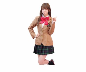 レディ　マロンスクール制服　学校　ブレザー　学生　高校生　ガール　仮装　衣装　集団仮装　集団コスプレ　コスプレ　コスチューム　ハ