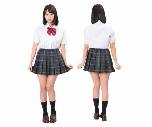 レディ　シェリーズクローゼット　 チェックスクール制服　学生　学校　スクール　ガール　ハロウィン　衣装　仮装　コスプレ　コスチュ