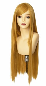 クリ　【送料無料】 【Belle Wig ロング サフランイエロー】【衣装】【ハロウィン】【仮装】【コスプレ】【コスプレイヤー】【アニメ】 