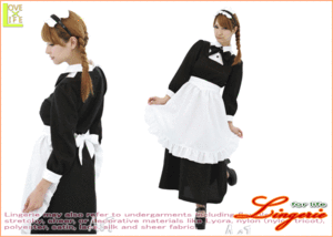 【お取り寄せ】クラシック ロング メイド【制服】【エプロン】ロングタイプのシックなメイド服　コスプレ　衣装　コスチューム