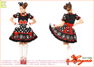 【レディ】【95R073】ゴシック ミニーマウス レディ (Disney)【ブラック】【ディズニー】 【仮装】【パーティ】今回のドレスはゴシックで