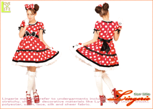 【レディ 】【95R074】ゴシック ミニーマウス レディ (Disney)【レッド】【ディズニー】 【仮装】【パーティ】今回のドレスはゴシックで