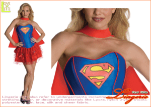 【レディ】【88R0558】アダルト セクシー スーパーガール【Supergirl】【スーパーマン】【仮装】【パーティ】スーパーガールの女性サイズ