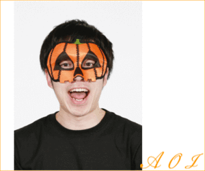 【グッズ】【95R424】ドミノ マスク パンプキン【仮面】【マスク】【かぼちゃ】【カボチャ】【仮装】【ハロウィン】セクシーで格好いいド