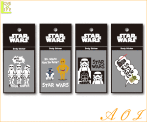 【GOODS】【STAR WARS】ボディステッカー【イラストレーション】【スターウォーズ】【装飾】【パーティ】【飾り】【雑貨】【ハロウィン】