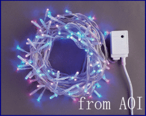 ブルー・ピンクストレートライト　100球LEDライト【LED】【２０ 】【】【クリスマス】【イルミネーション】【電飾】【モチーフ】