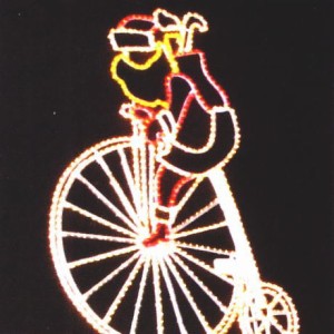 クリスマス　イルミネーション　自転車サンタ【２０ 】【】【クリスマス】【イルミネーション】【電飾】【モチーフ】【大人気】