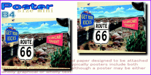 ルート66【Route 66】【砂漠】ポスター！アメリカ〜ンなポスターが勢揃い！お部屋をカスタムしちゃいましょう♪【】【新商品】【大人気】