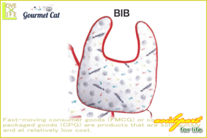 【最終価格】【日本製】【エドエンバリー】キッズ ビブ【BIB】【涎掛け】【グルメキャット】【ed emberley】【食器】【女の子】【ネコ】