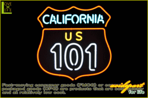 【アメリカン雑貨】ネオン サイン【CALIFORNIA 101】【アメリカ雑貨】【ネオン】【ネオンライト】【電飾】【BAR】【インテリア】【アメリ