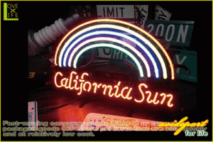 【アメリカン雑貨】ネオン サイン【CALIFORNIA SUN】【アメリカ雑貨】【ネオンライト】【電飾】【BAR】【インテリア】【アメリカ】【USA