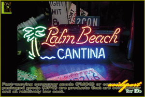 【アメリカン雑貨】ネオン サイン【PALM BEACH】【アメリカ雑貨】【ネオンライト】【電飾】【BAR】【インテリア】【アメリカ】【USA】【