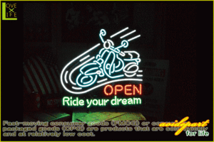 【アメリカン雑貨】ネオン サイン【SCOOTER OPEN】【アメリカ雑貨】【ネオンライト】【電飾】【BAR】【インテリア】【アメリカ】【USA】